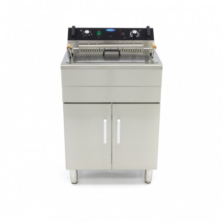 Comprar Freidora 30 litros 1 cesta con grifo de vaciado y soporte en Pepebar