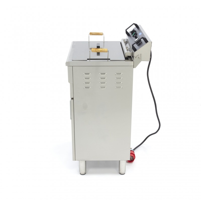 Comprar Freidora 30 litros 1 cesta con grifo de vaciado y soporte en Pepebar