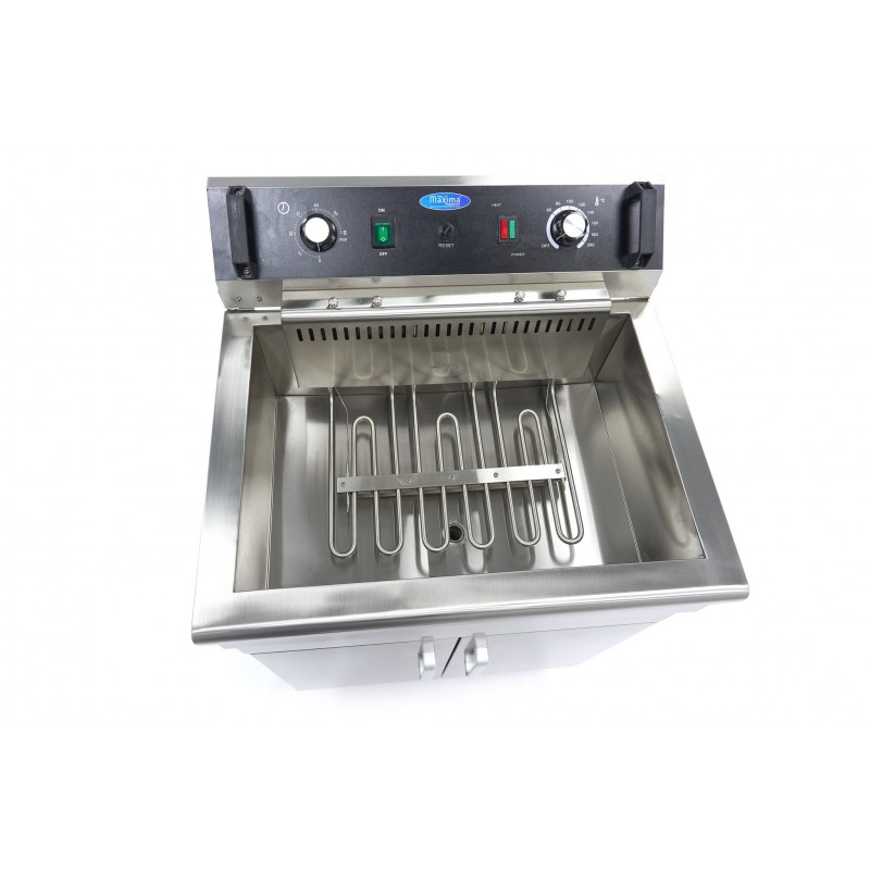 Comprar Freidora 30 litros 1 cesta con grifo de vaciado y soporte en Pepebar