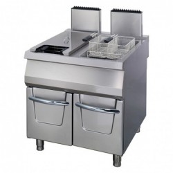 Freidora a gas 2 x 22 litros con grifo de vaciado - Pepebar Freidora a gas 2 x 22 litros con grifo de vaciado - Catálogo Freidora doble