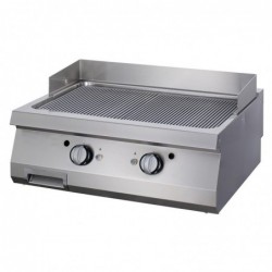 Plancha a gas ranurada 90 cm de profundidad