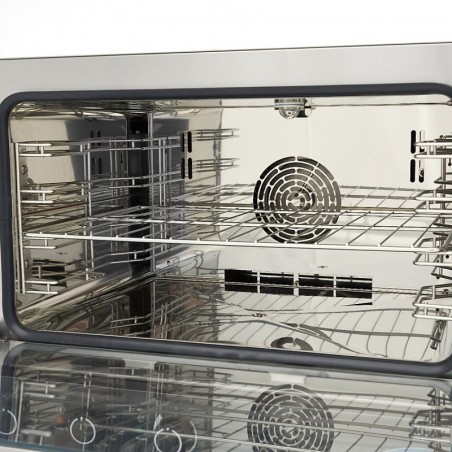 Comprar Horno de vapor combinado para 4 bandejas GN 1/1 y 60 x 40 cm analógico en Pepebar