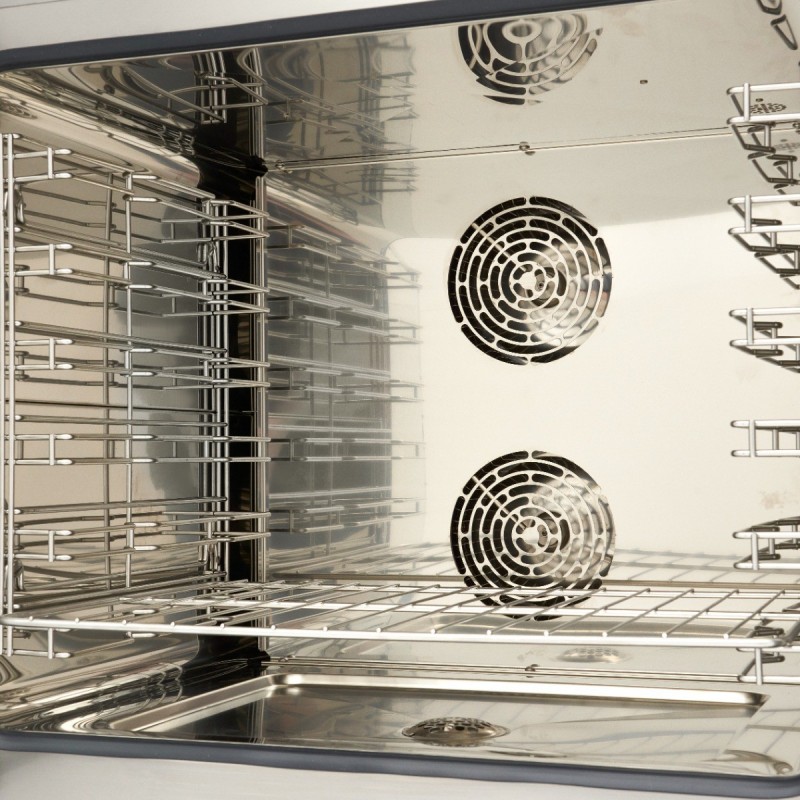 Comprar Horno de vapor combinado para 6 bandejas GN 1/1 y 60 x 40 cm analógico en Pepebar