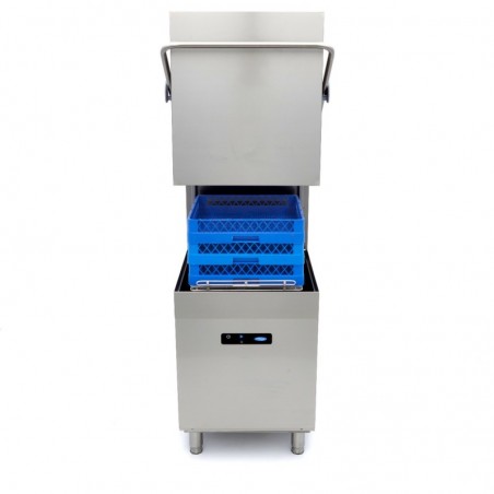 Comprar Lavavajillas de capota 50 x 50 cm con bomba de abrillantador y bomba de jabón pantalla digital 400v en Pepebar