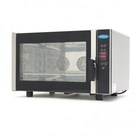 Comprar Horno de vapor combinado para 4 bandejas GN 1/1 y 60 x 40 cm pantalla digital 2 ventiladores en Pepebar