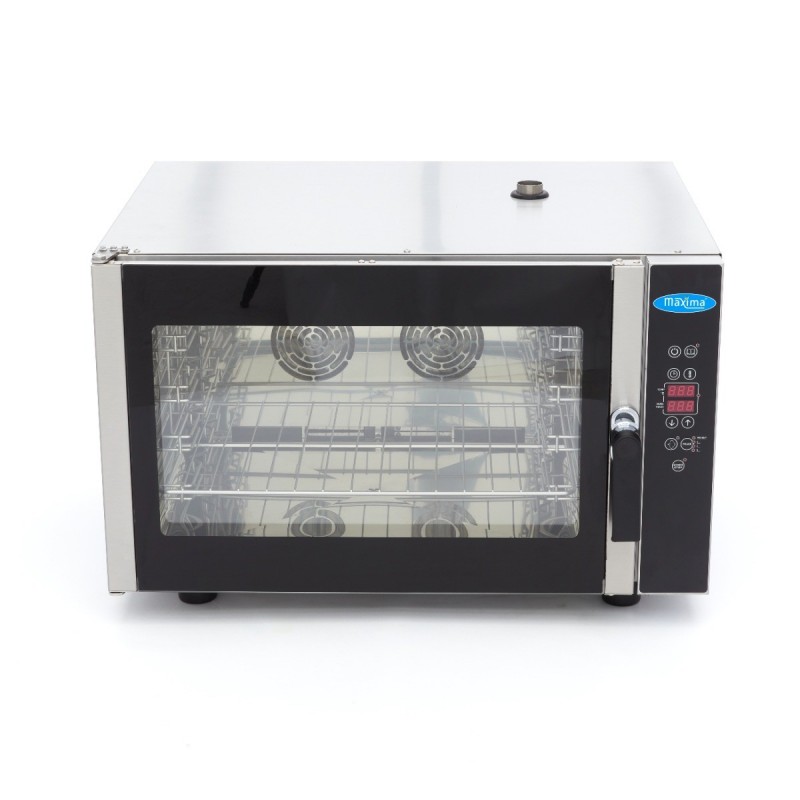 Comprar Horno de vapor combinado para 4 bandejas GN 1/1 y 60 x 40 cm pantalla digital 2 ventiladores en Pepebar