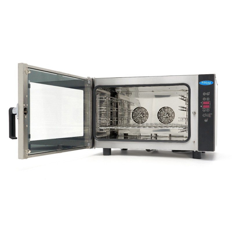 Comprar Horno de vapor combinado para 4 bandejas GN 1/1 y 60 x 40 cm pantalla digital 2 ventiladores en Pepebar