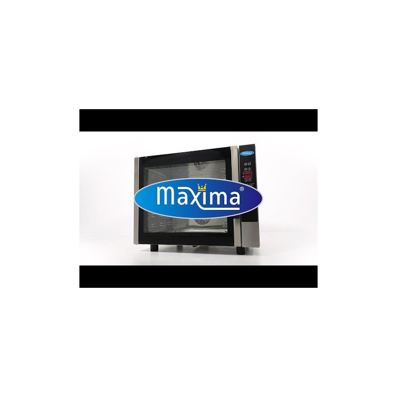 Comprar Horno de vapor combinado para 4 bandejas GN 1/1 y 60 x 40 cm pantalla digital 2 ventiladores en Pepebar