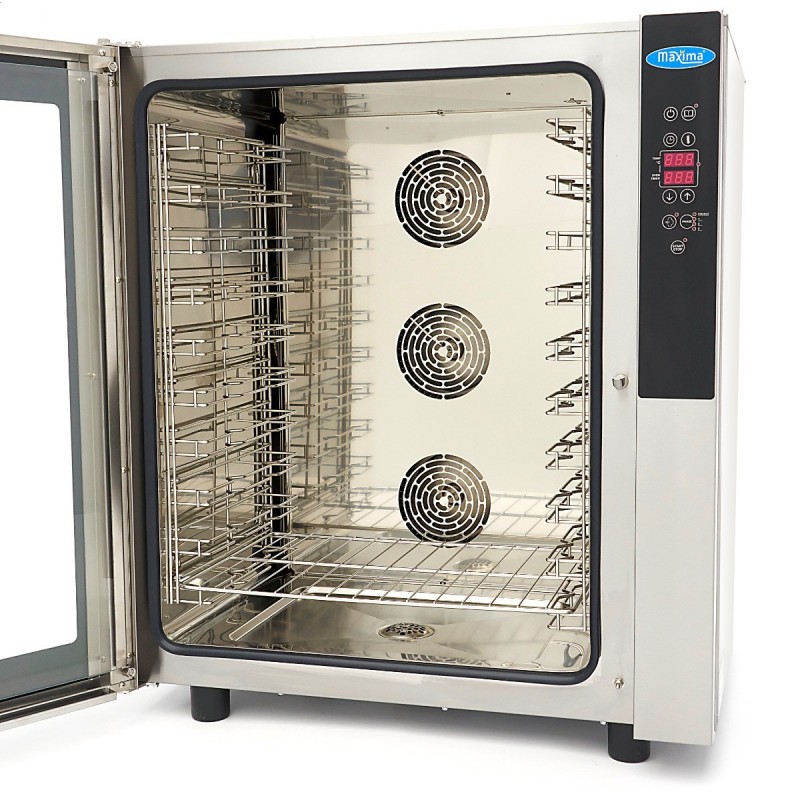 Horno de vapor combinado para 10 bandejas GN 1/1 y 60 x 40 cm pantalla digital Comprar Horno de vapor combinado para 10 bandejas GN 1/1 y 60 x 40 cm pantalla digital en Pepebar