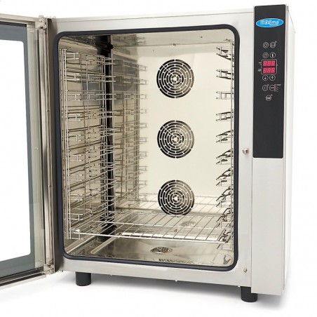 Horno de vapor combinado para 10 bandejas GN 1/1 y 60 x 40 cm pantalla digital Comprar Horno de vapor combinado para 10 bandejas GN 1/1 y 60 x 40 cm pantalla digital en Pepebar