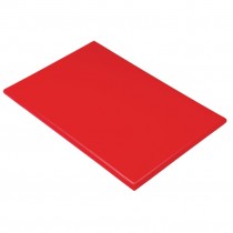 Tabla de cortar de alta densidad extra gruesa roja Hygiplas J034