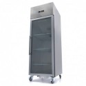 Congelador expositor 600 litros 3 estantes ajustables GN 2/1 acero inoxidable
