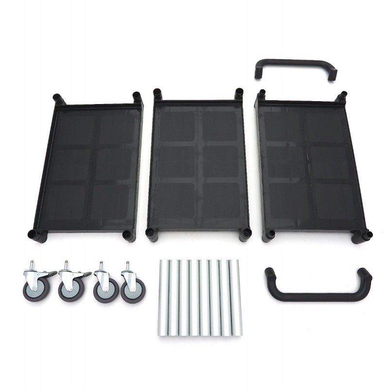 Comprar Carro de servicio 3 estantes de plástico 86 cm en Pepebar