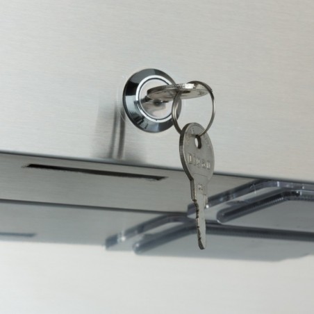 Comprar Frigorífico 700 litros 3 estantes regulables GN 2/1 con ruedas acero inoxidable en Pepebar