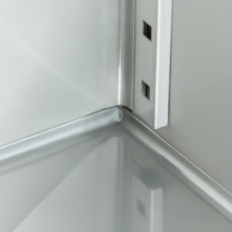 Comprar Frigorífico 700 litros 3 estantes regulables GN 2/1 con ruedas acero inoxidable en Pepebar