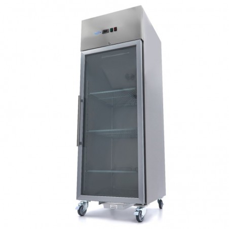 Comprar Frigorífico expositor 700 litros 3 estantes GN 2/1 acero inoxidable en Pepebar