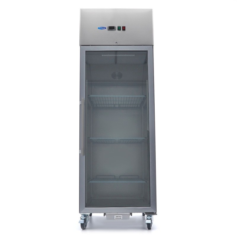 Comprar Frigorífico expositor 700 litros 3 estantes GN 2/1 acero inoxidable en Pepebar