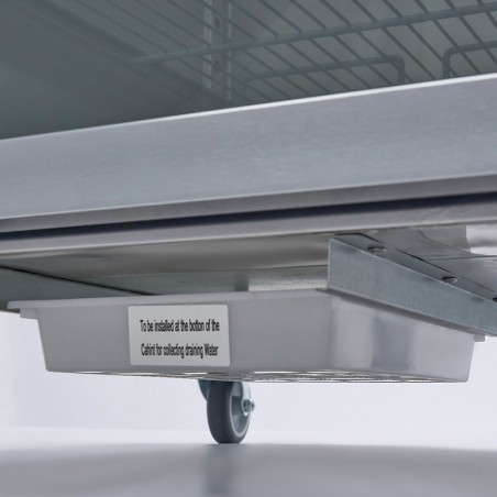 Comprar Frigorífico expositor 700 litros 3 estantes GN 2/1 acero inoxidable en Pepebar