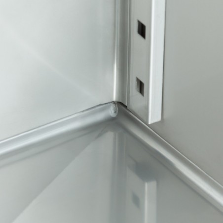 Comprar Frigorífico 800 litros 6 estantes regulables con ruedas acero inoxidable en Pepebar