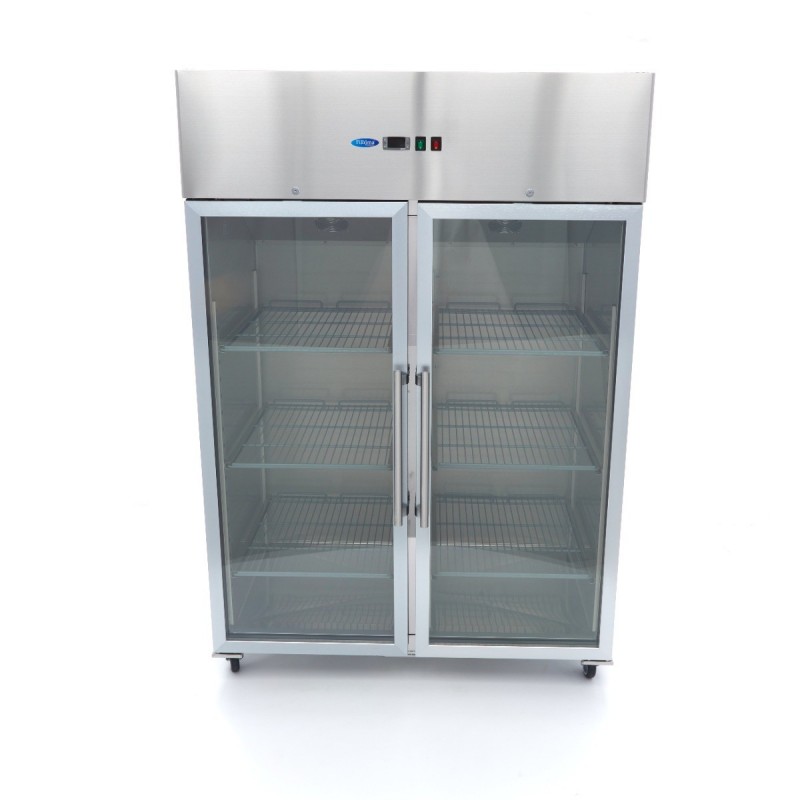 Comprar Frigorífico expositor 1400 litros 6 estantes GN 2/1 acero inoxidable en Pepebar