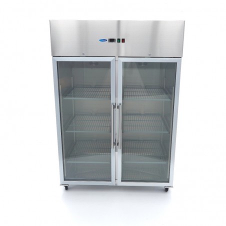 Comprar Frigorífico expositor 1400 litros 6 estantes GN 2/1 acero inoxidable en Pepebar