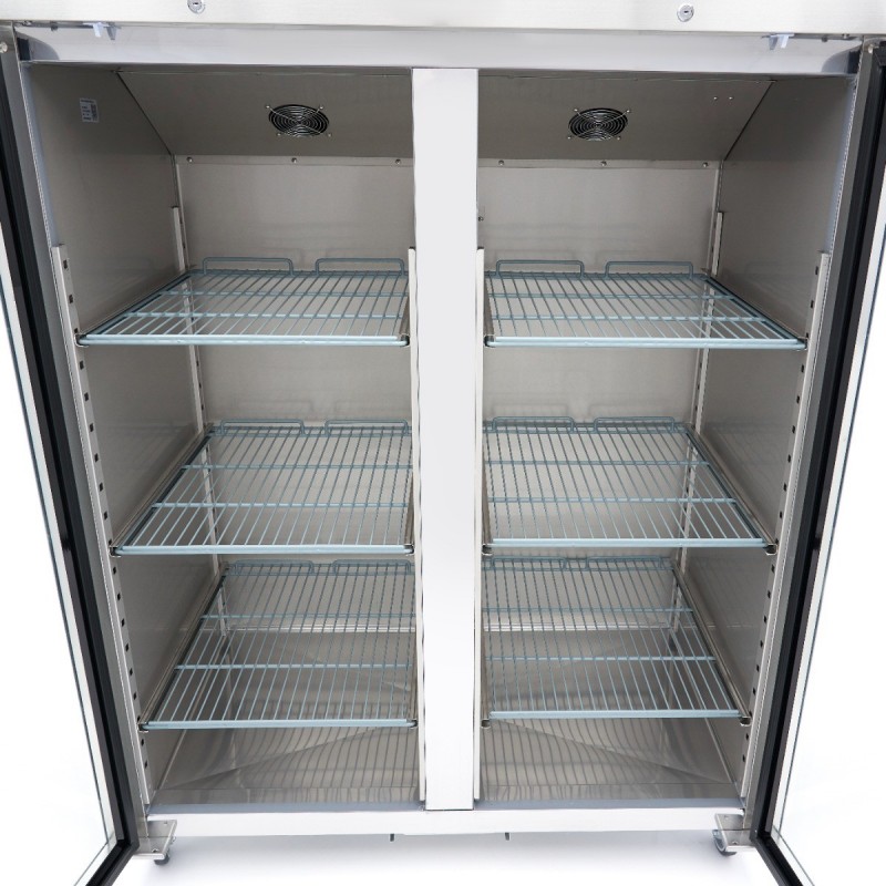 Comprar Frigorífico expositor 1400 litros 6 estantes GN 2/1 acero inoxidable en Pepebar