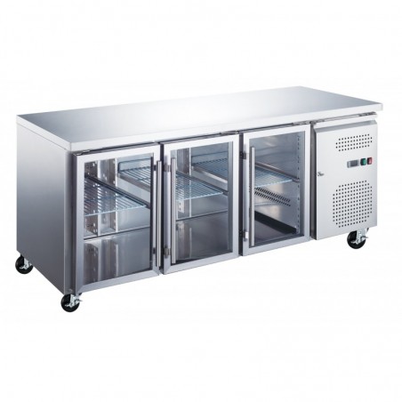 Comprar Mostrador frigorífico 417 litros 3 puertas de cristal en Pepebar