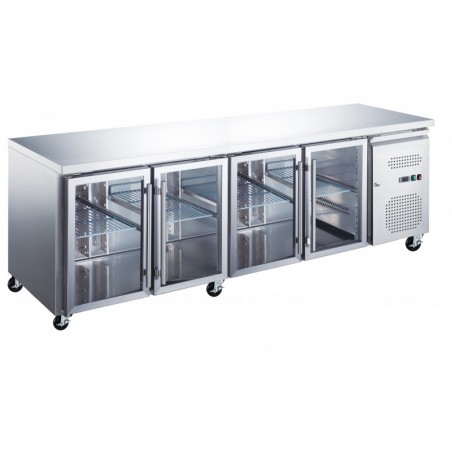 Comprar Mostrador frigorífico 553 litros 4 puertas de cristal en Pepebar