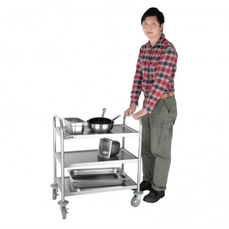 Comprar Carro de acero inoxidable Pequeño Vogue F993 en Pepebar