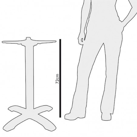 Comprar Base de mesa cromada Bolero Tulipa redonda CD214 en Pepebar