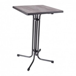 Mesa alta plegable vintage Limburg cuadrada de 70 cm Attends FT988 - Pepebar Mesa alta plegable vintage Limburg cuadrada de 70 cm Attends FT988 - Catálogo Mesas hostelería