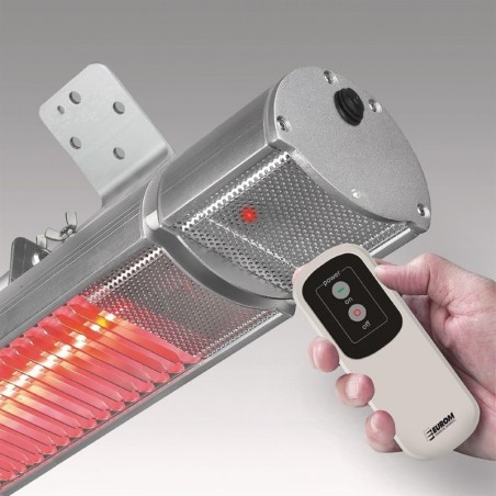 Comprar Calefactor de exterior eléctrico control remoto 1800W Comfort Eurom Golden FN197 en Pepebar