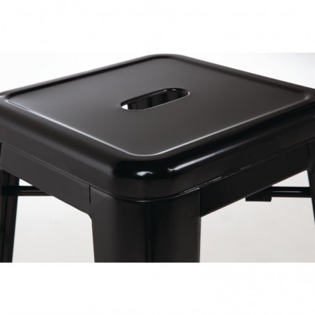 Comprar Taburete acero negro Bistro Bolero DL881 en Pepebar