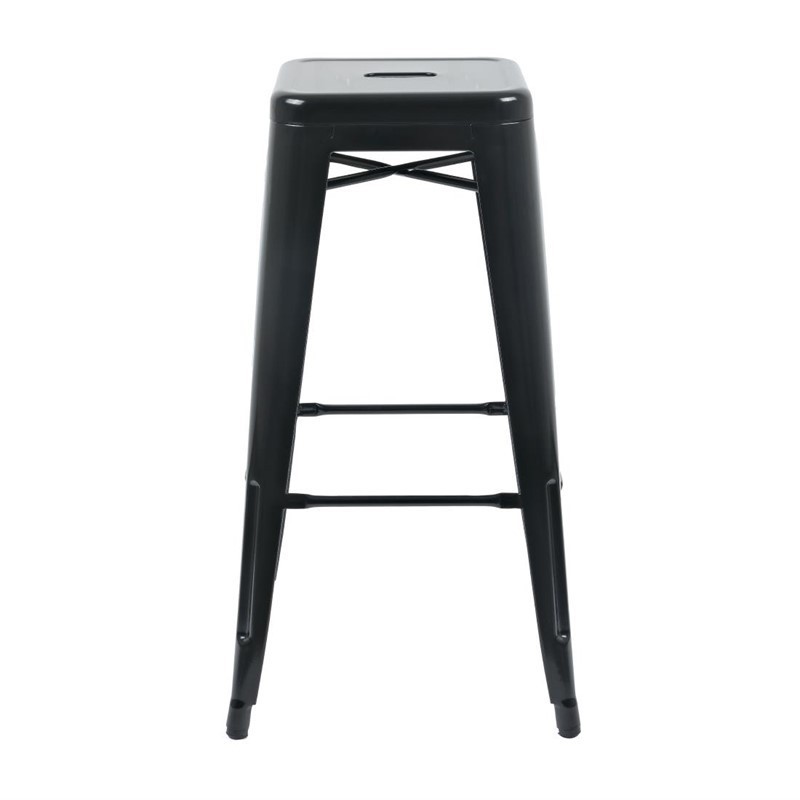 Comprar Taburete acero negro Bistro Bolero DL881 en Pepebar