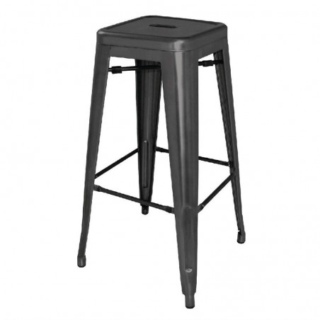 Comprar Taburete acero negro Bistro Bolero DL881 en Pepebar