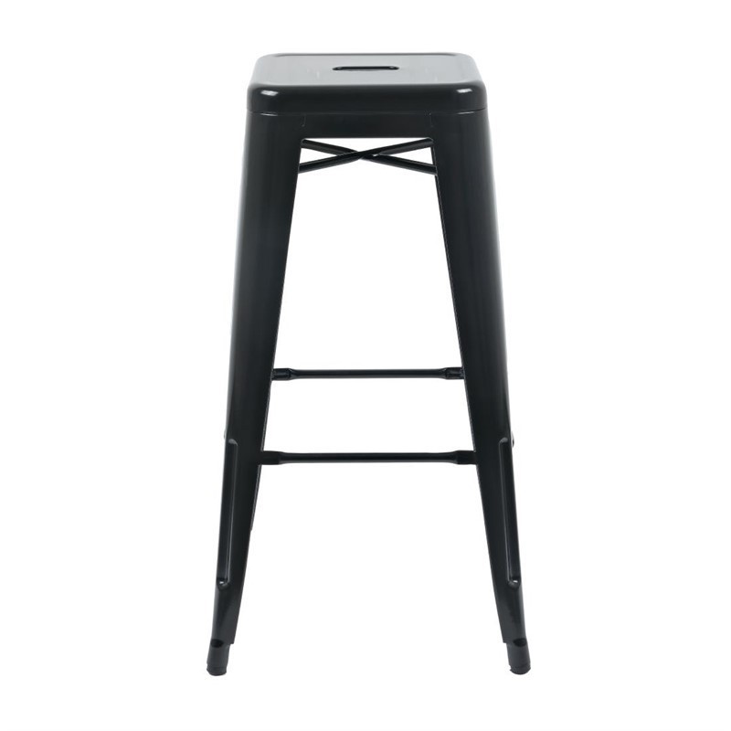 Comprar Taburete acero negro Bistro Bolero DL881 en Pepebar