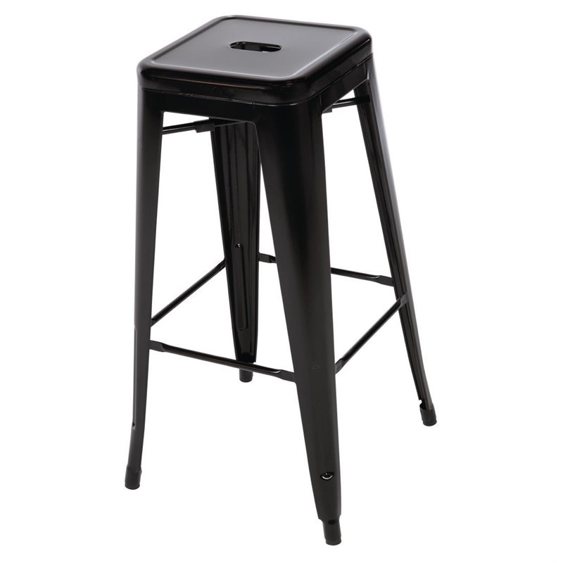 Comprar Taburete acero negro Bistro Bolero DL881 en Pepebar