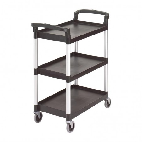 Comprar Carrito de servicio negro de 3 estantes Cambro CT349 en Pepebar