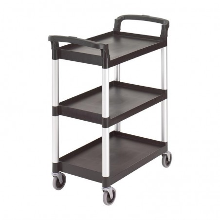 Comprar Carrito de servicio negro de 3 estantes Cambro CT349 en Pepebar
