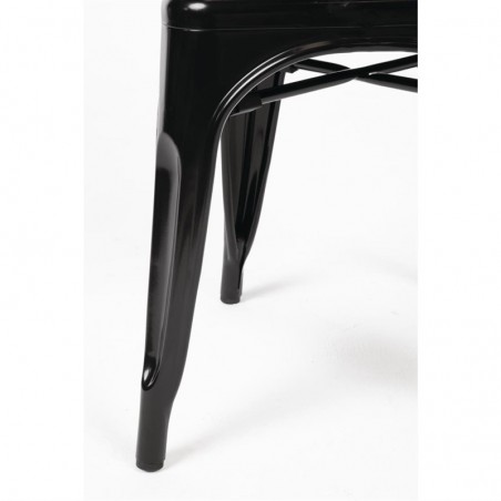 Juego de sillas negras de acero Bolero 4 unidades GL331 Comprar Juego de sillas negras de acero Bolero 4 unidades GL331 en Pepebar