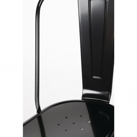 Juego de sillas negras de acero Bolero 4 unidades GL331 Comprar Juego de sillas negras de acero Bolero 4 unidades GL331 en Pepebar