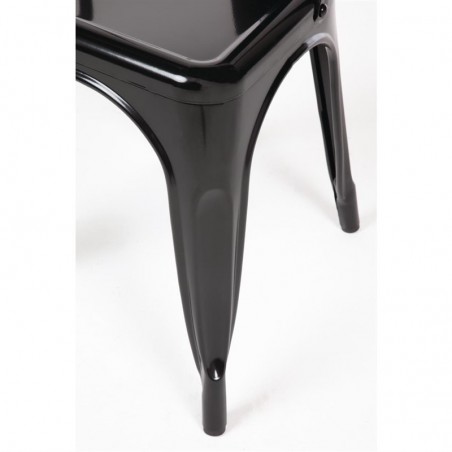 Juego de sillas negras de acero Bolero 4 unidades GL331 Comprar Juego de sillas negras de acero Bolero 4 unidades GL331 en Pepebar