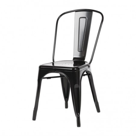 Juego de sillas negras de acero Bolero 4 unidades GL331 Comprar Juego de sillas negras de acero Bolero 4 unidades GL331 en Pepebar