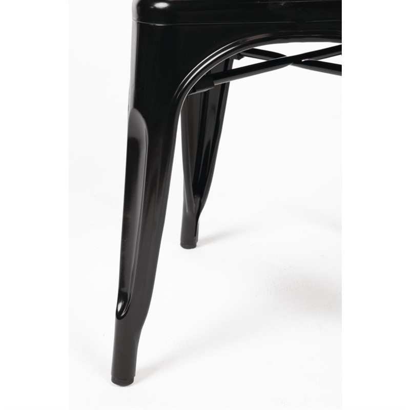 Juego de sillas negras de acero Bolero 4 unidades GL331 Comprar Juego de sillas negras de acero Bolero 4 unidades GL331 en Pepebar