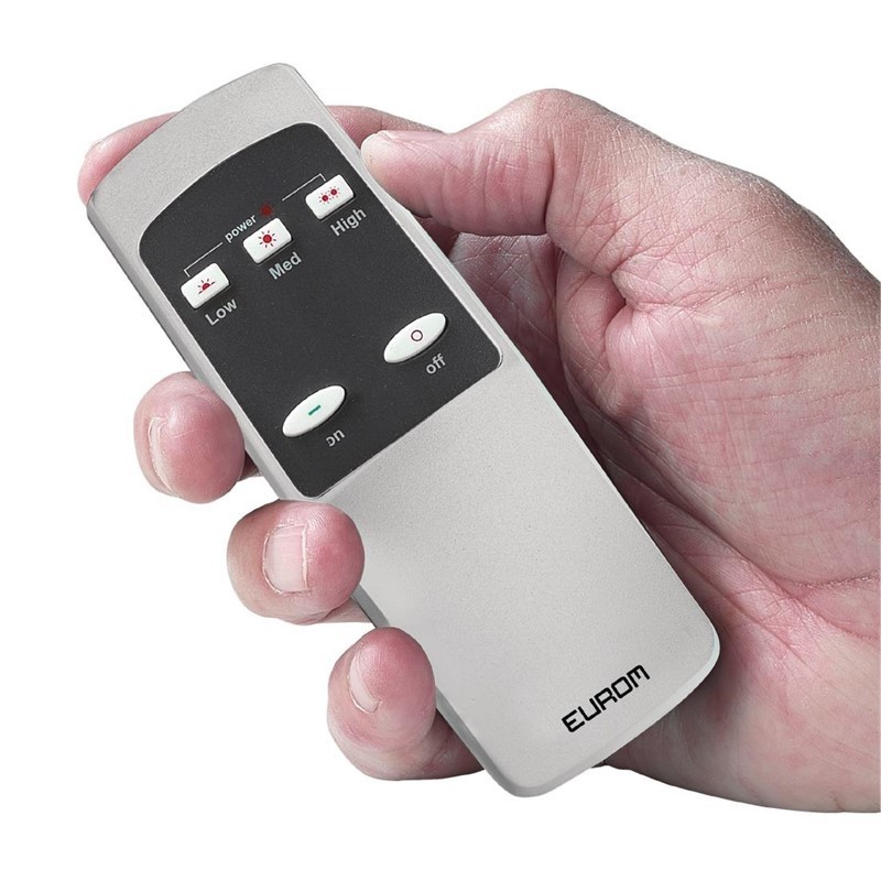 Comprar Calefactor eléctrico dorado para exterior con control remoto Eurom 2200W Comfort FN198 en Pepebar