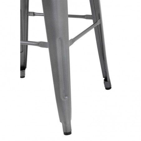 Comprar Taburetes Altos con Asiento de Madera Gun Metal Bolero Bistro 4 unidades GM639 en Pepebar