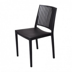 Silla Apilable Polipropileno Negra Baltimore Attends 4 unidades FW576
