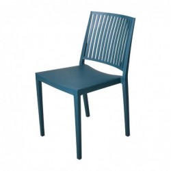 Silla Apilable de Polipropileno Azul Petróleo Baltimore Attends 4 unidades FW577