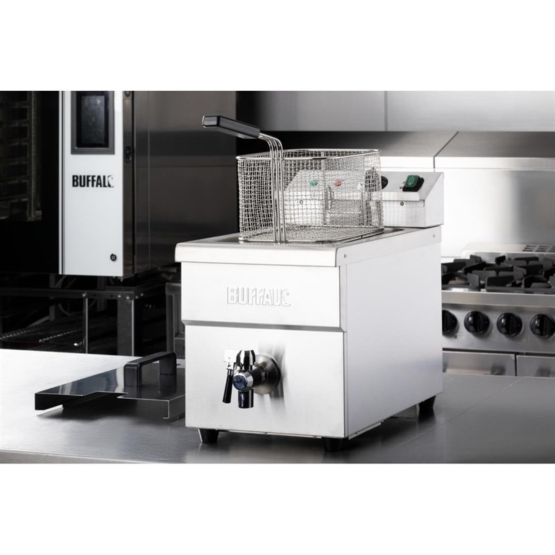 Freidora industrial 8 litros Buffalo Inducción CP793 Comprar Freidora industrial 8 litros Buffalo Inducción CP793 en Pepebar