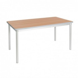 Mesa de comedor rectangular de interior efecto haya Gopak Enviro 1400mm GE966